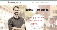 Desktop Screenshot of pivotalwriting.com