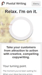 Mobile Screenshot of pivotalwriting.com